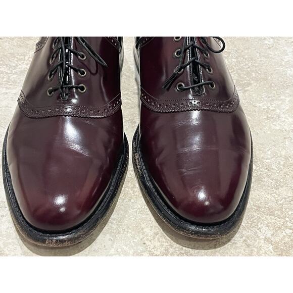 FLORSHEIM IMPERIAL Men's Leather Dress Shoes Blucher Brown Cordovan VTG USA 10D - Picture 3 of 15
